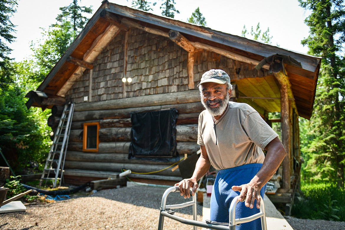 Gary Cabell outside his residence near Whitefish on Wednesday, July 12. (Casey Kreider/Daily Inter Lake)