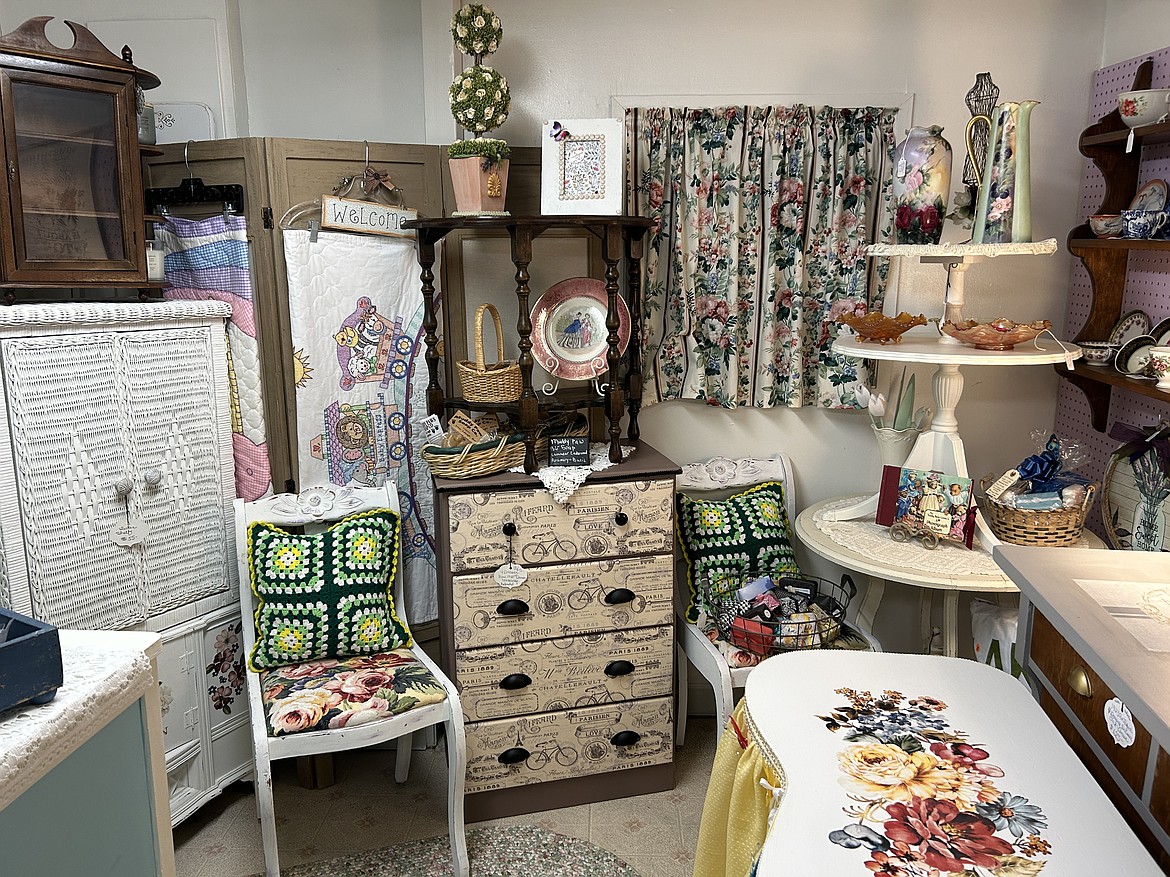 A room full of classic furniture which has been refurbished with care.