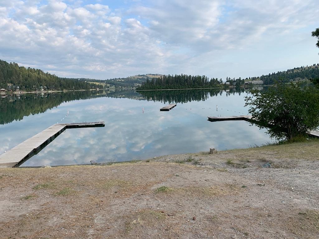 Flathead County officials report that vandals damaged a dock at the county park at Foy's Lake near Kalispell on Tuesday evening. (Photo provided)