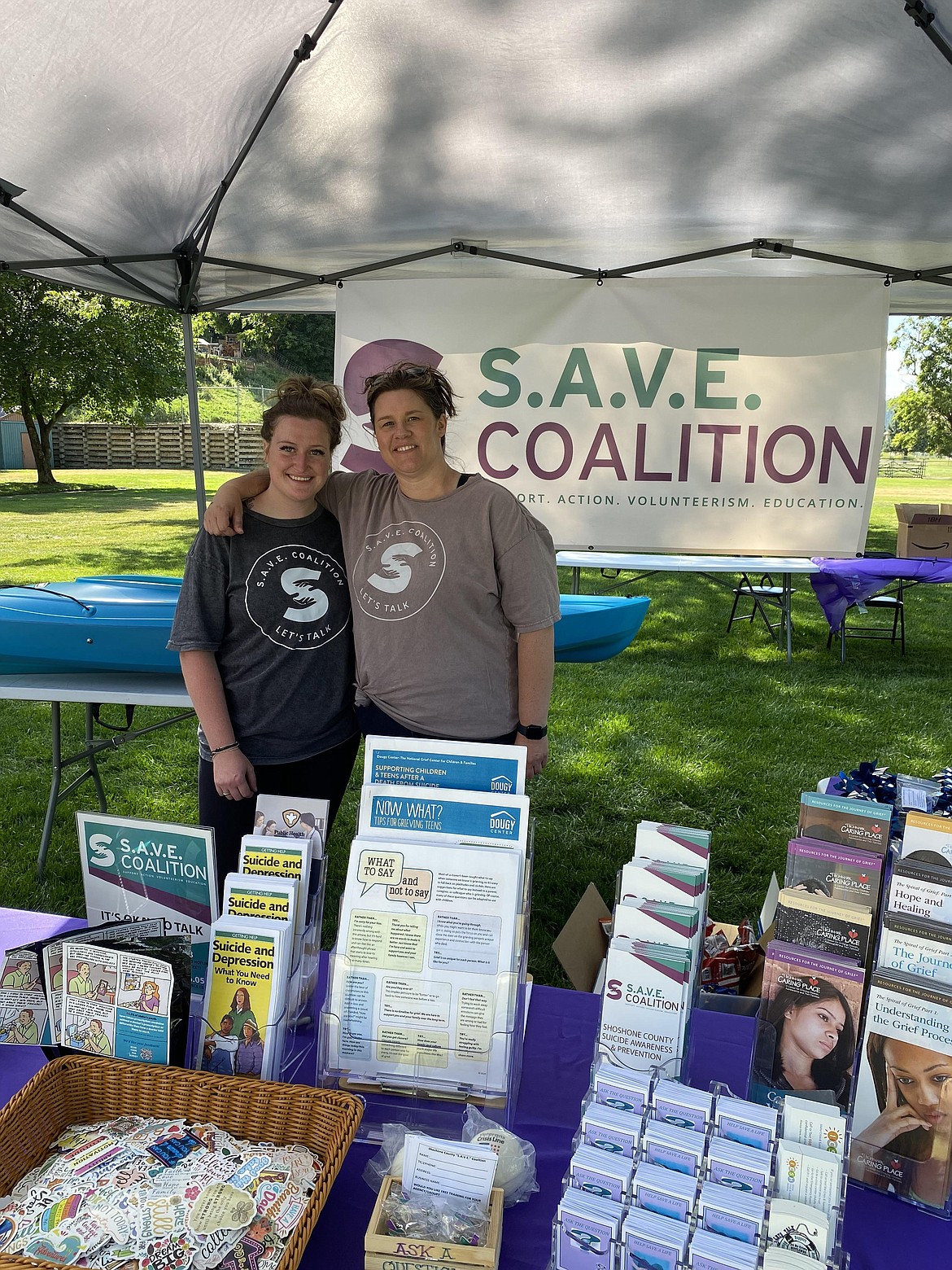 The S.A.V.E. Coalition and Silver Valley Chamber partnered to host a community healing event in Kellogg City Park to check in with residents and help provide avenues to process feelings and assess mental health for people in need. The event Thursday merged with the weekly Kellogg Music in the Park series to reach more people.