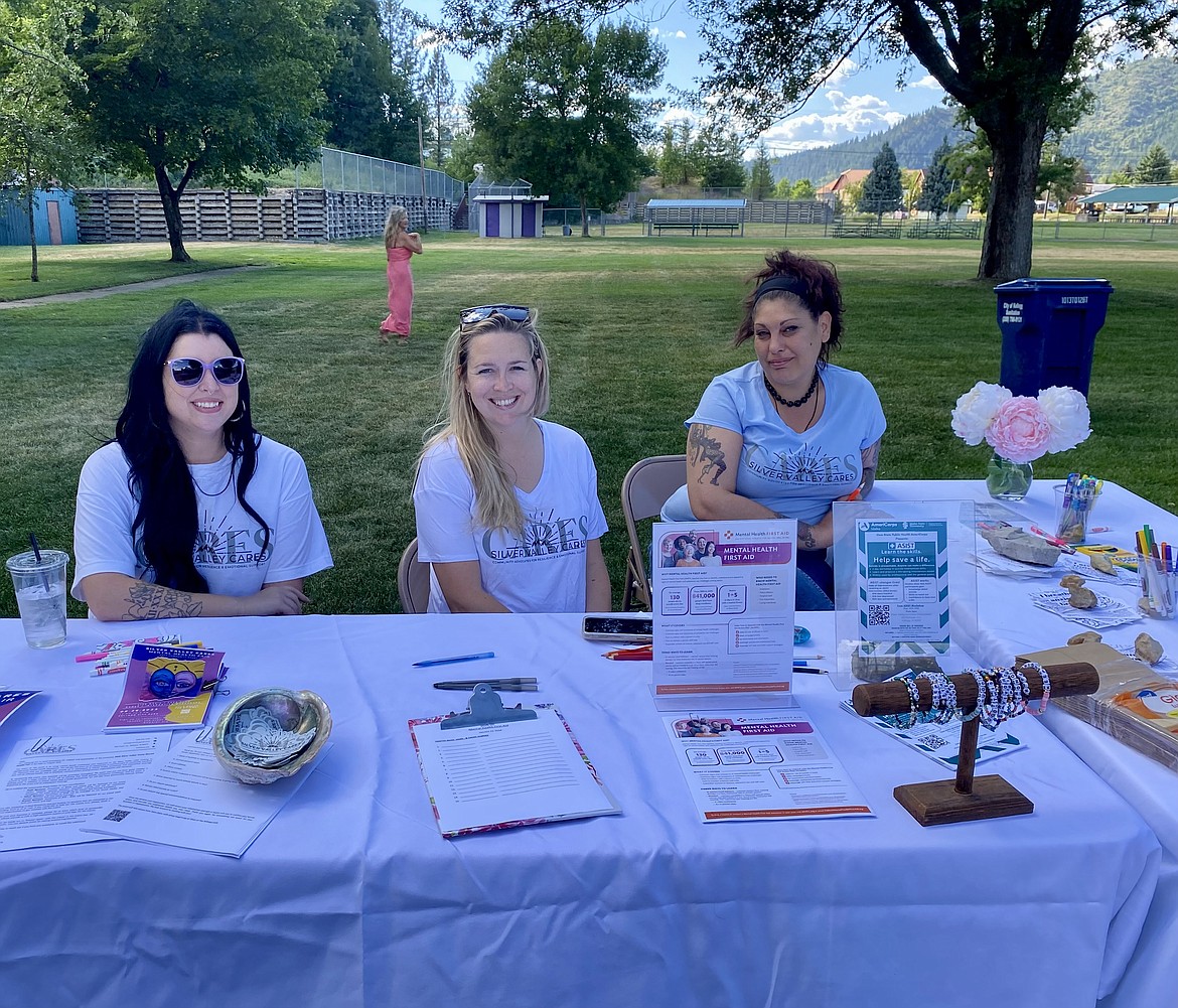 The Silver Valley CAREs group had a booth at the Community Healing event in Kellogg on July 13.