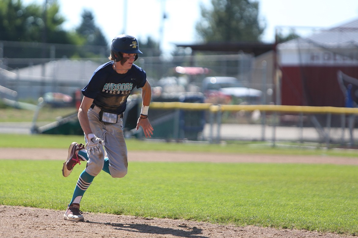 River Dog catcher Blaine Macdonald was one of four River Dog batters to drive in two runs in Thursday’s win.