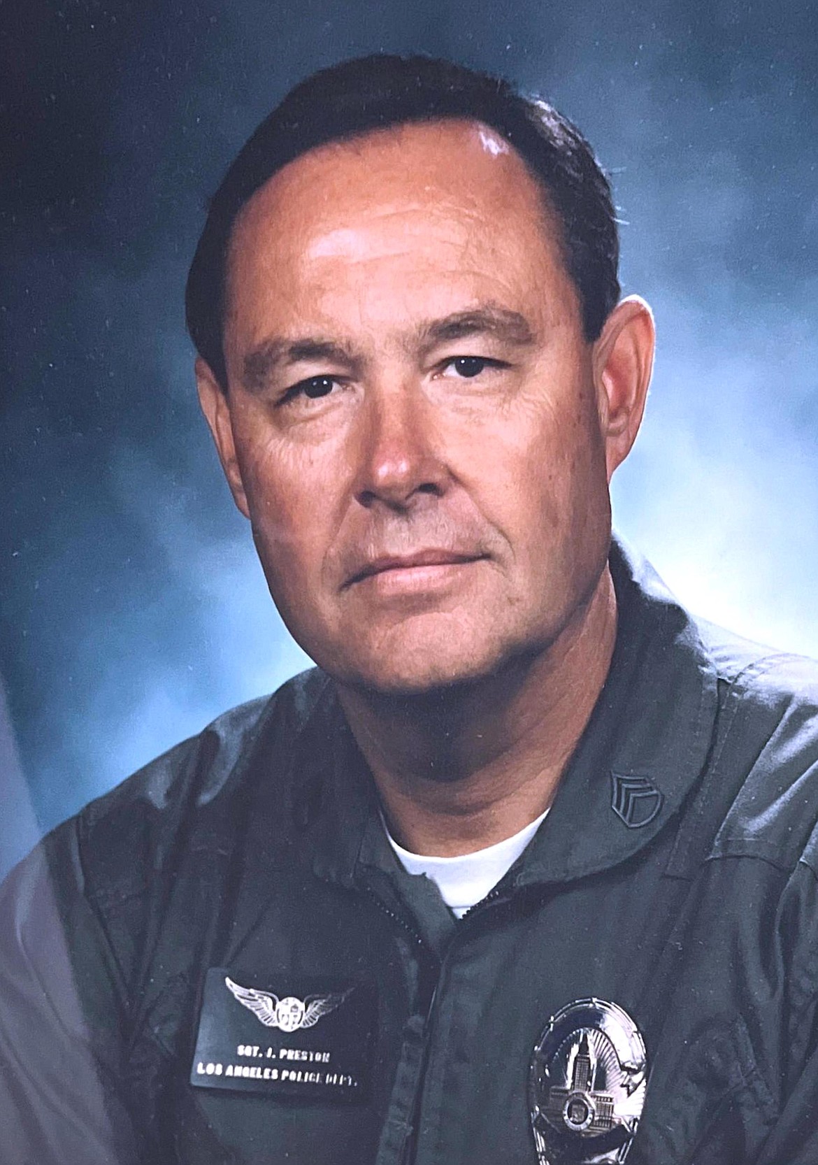 Now retired and a Post Falls resident, LAPD Sgt. John Preston is seen in his flight suit around 1997.