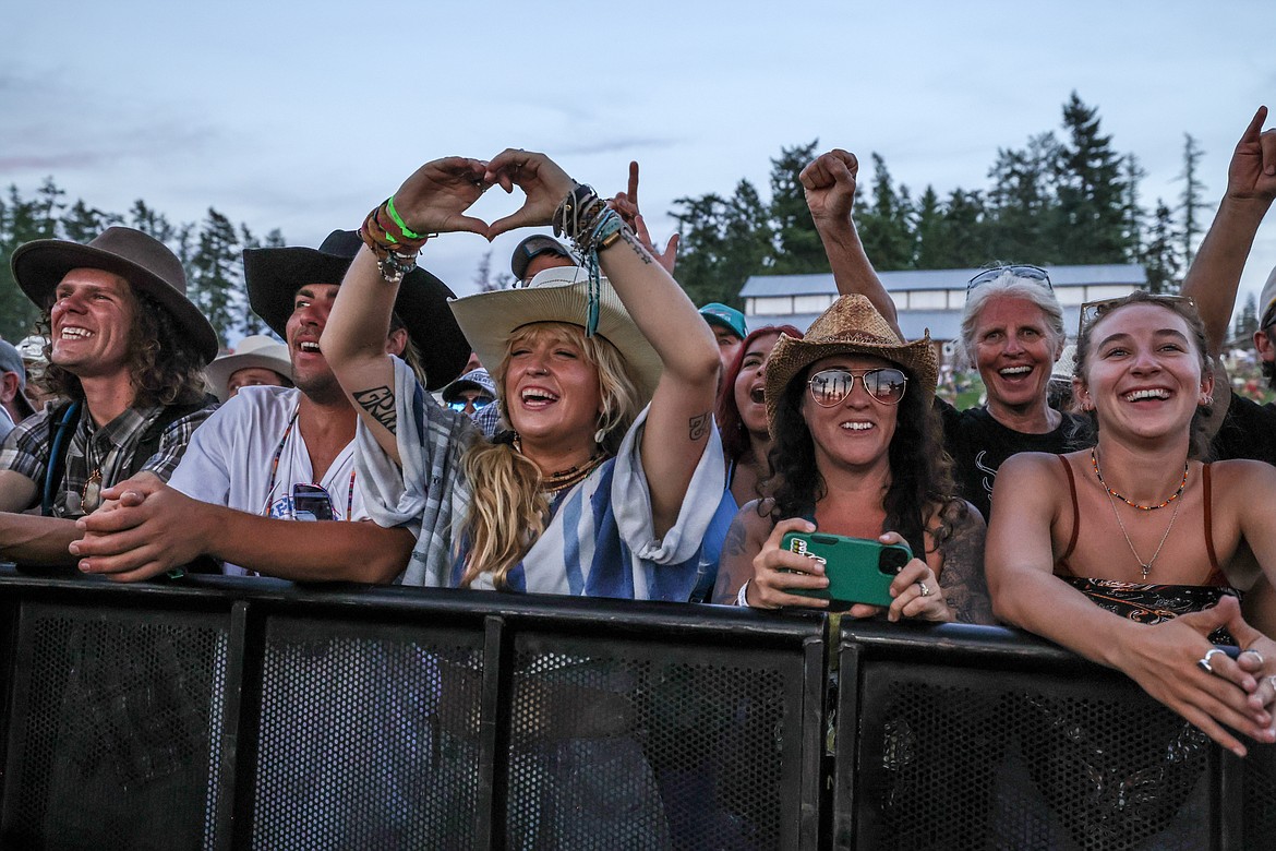 Fans cheer on the Dead South at Under the Big Sky on July 16. (JP Edge photo)