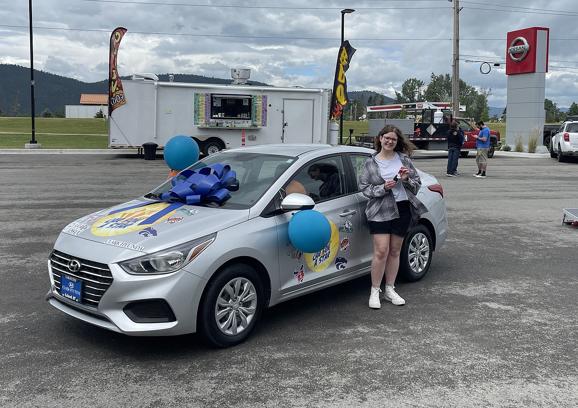 Flathead High School senior Hadley Dennison is the recipient of Hyundai Accent as part of Clark Hyundai’s Car for a Star event.