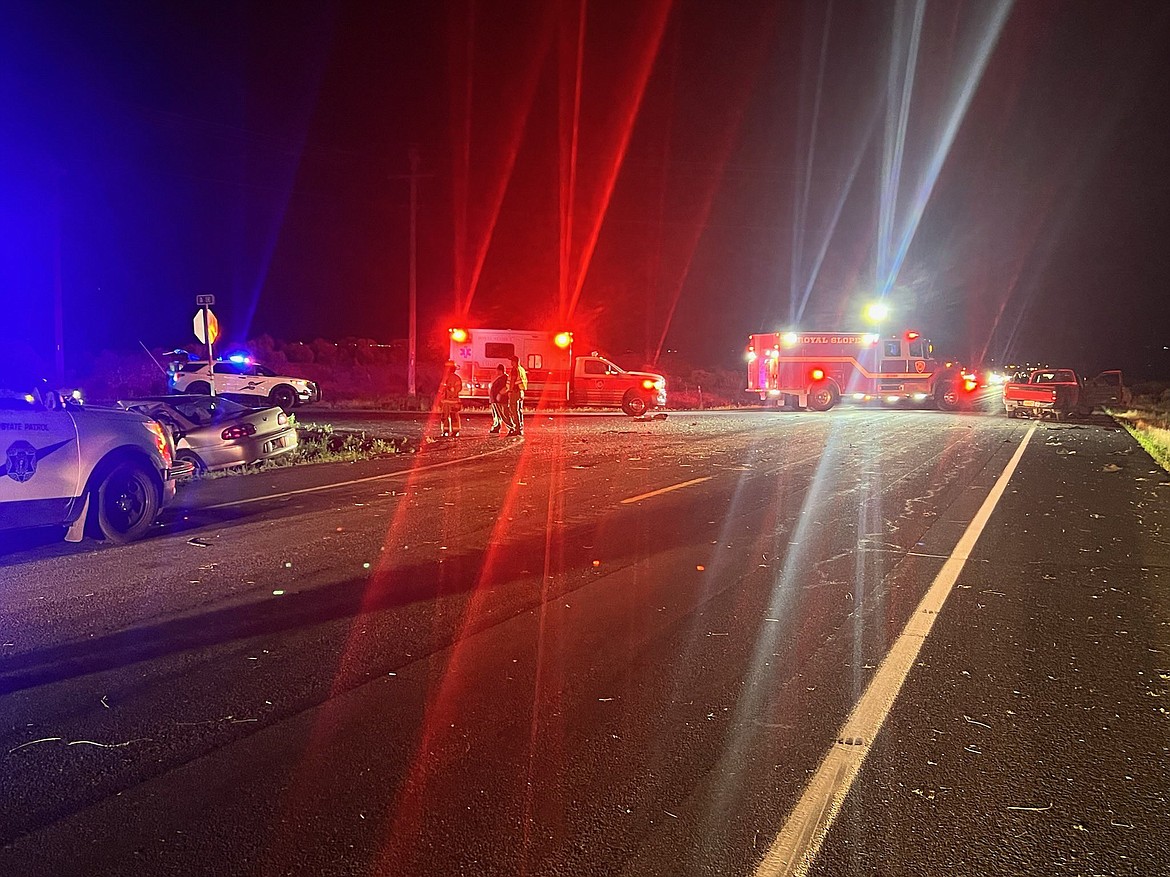 A late-night head-on collision took the lives of three people Saturday between Royal City and Othello.