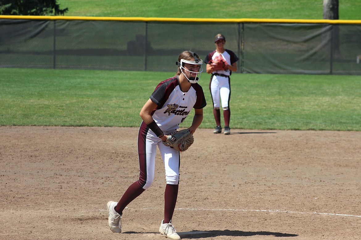 Moses Lake Rattlers pitcher Elizabeth Heinz gets ready to pitch during at game at the D-BAT Summer Series in Richland.