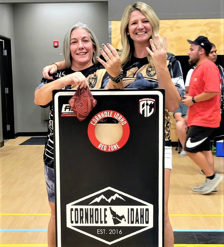 Ashley Torgerson and doubles partner Michelle Fehrnstrom took fourth in the open doubles competition in the Idaho State Cornhole Championships in Nampa.