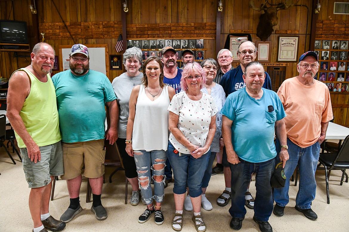 Members of Moose Lodge 1922 in Evergreen on Thursday, July 20. (Casey Kreider/Daily Inter Lake)
