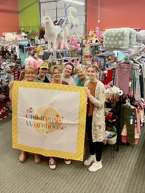 The Children's Warehouse (from left): Stephanie Booth, Brooke Neal, Mona Sage, Emily Duncan, Donna Morrow and Thea Toeple.