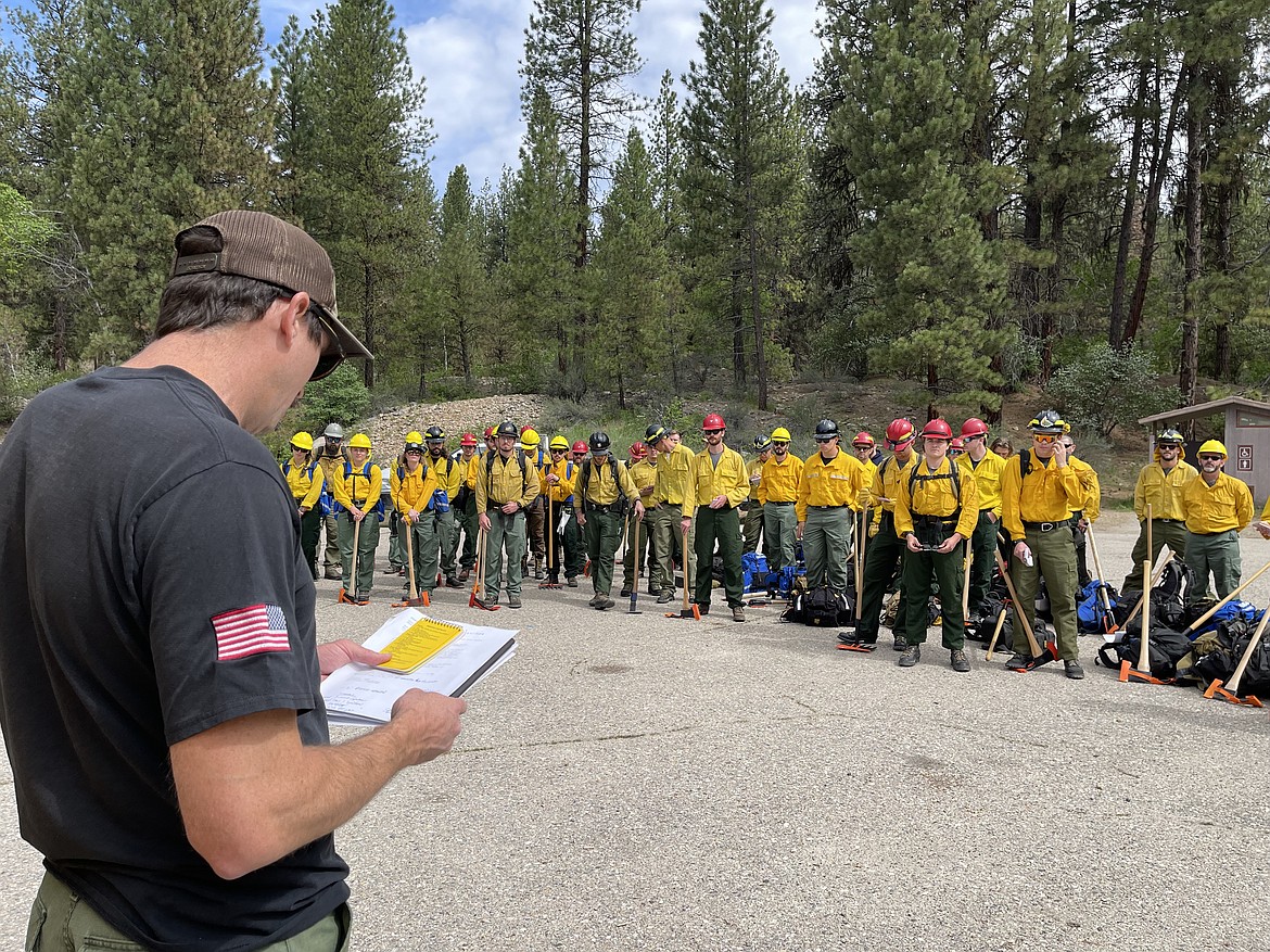 Wildland firefighter recruits practice techniques as part of interagency fire training near Idaho City in May. So far this year, 141 fires have been reported across Idaho.