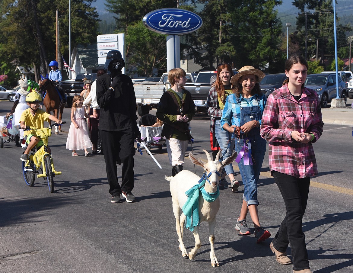 A perfectly sunny morning was the setting for the Lincoln County Junior Fair Parade on Mineral Avenue in Libby Friday morning. (Scott Shindledecker/The Western News)