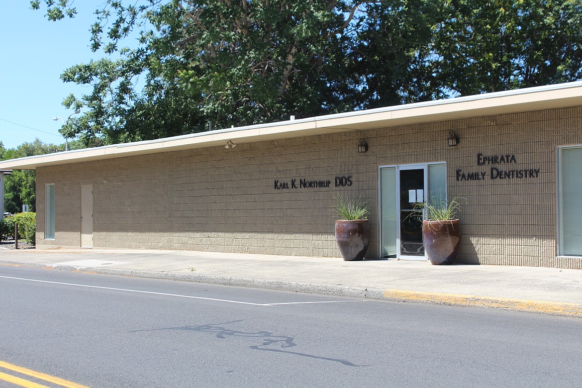 A former dentist’s office in Ephrata, pictured, has been purchased by Grant County and will be used for office space.