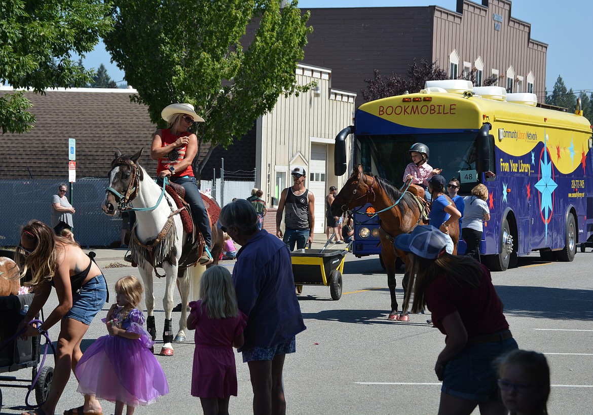 The Bookmobile made an appearance as part of the Rathdrum Days Parade Saturday on Main Street. (CAROLYN BOSTICK/Press)