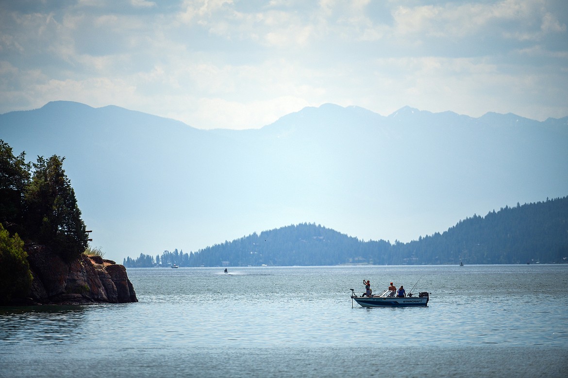 Boaters recreate at Somers Bay on Flathead Lake on Friday, June 30. (Casey Kreider/Daily Inter Lake)