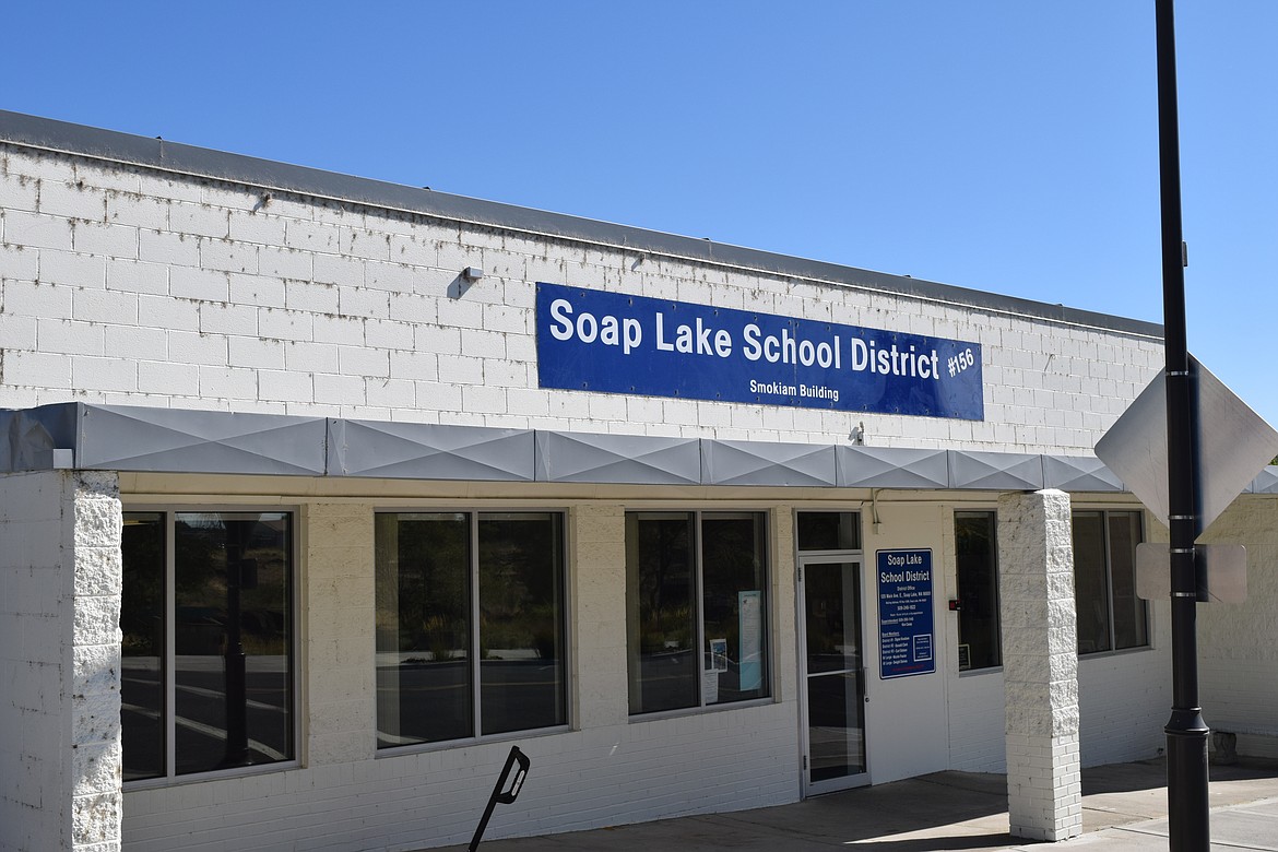 The Soap Lake School District Office, located at 120 Main Ave. E. in Soap Lake. The district’s new superintendent Aaron Chavez took over the position from Kim Casey in early July after Casey accepted another job opportunity.