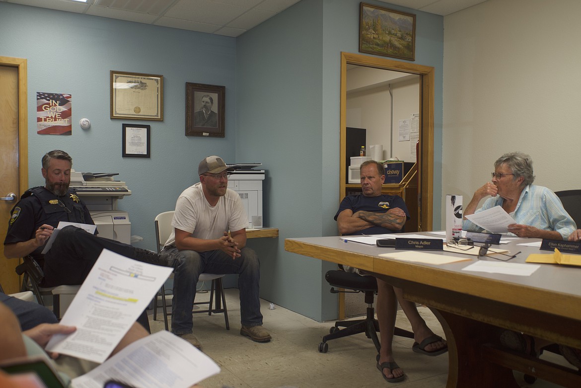 Micheal Bartel explains his plans for 325 Bar during Pioneer Days and how he hopes to ensure a safe environment while using his open container permit. (Max Dupras/Leader)
