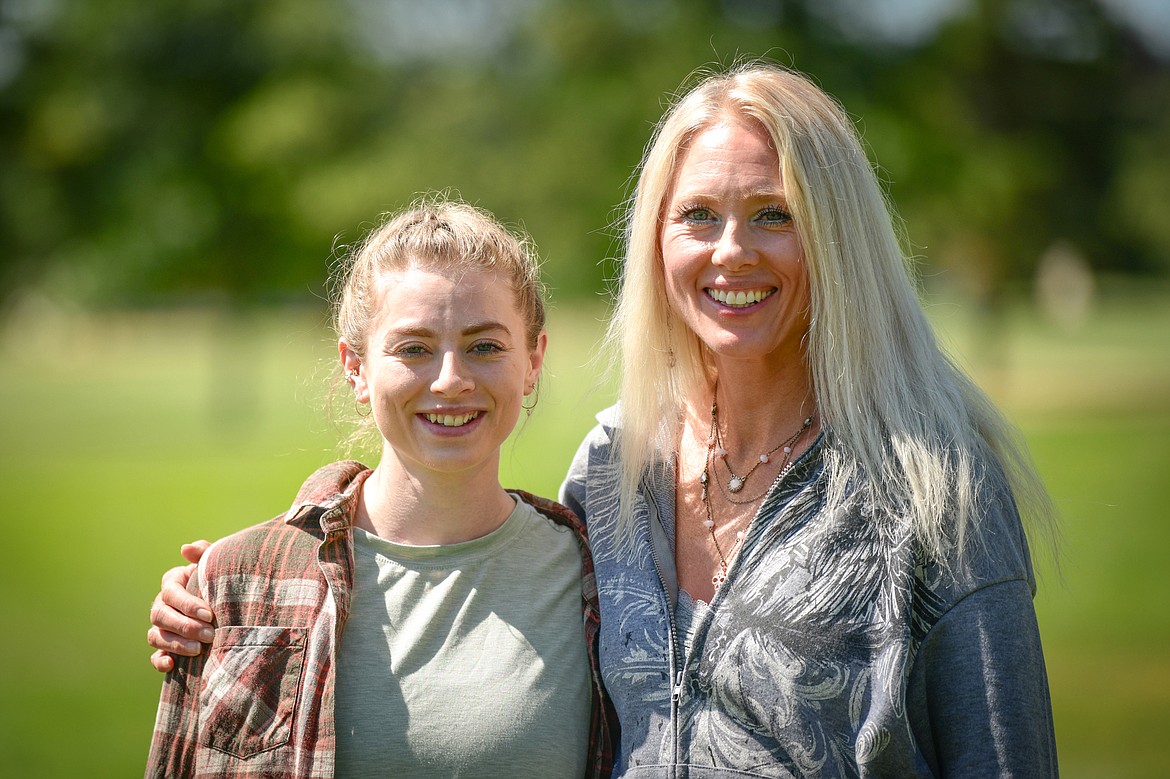 Katheryn Kingery and her daughter, Madelyn Janetski, in Kalispell on Thursday, July 27. (Casey Kreider/Daily Inter Lake)