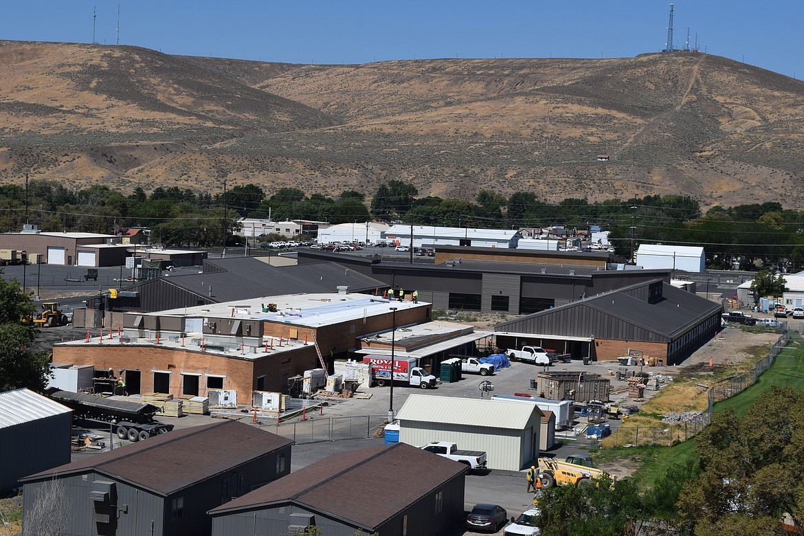 A view of Ephrata from near the entrance to Columbia Basin Hospital's Emergency room. Like the rest of the Columbia Basin, Ephrata is seeing higher than average temperatures this year overall.