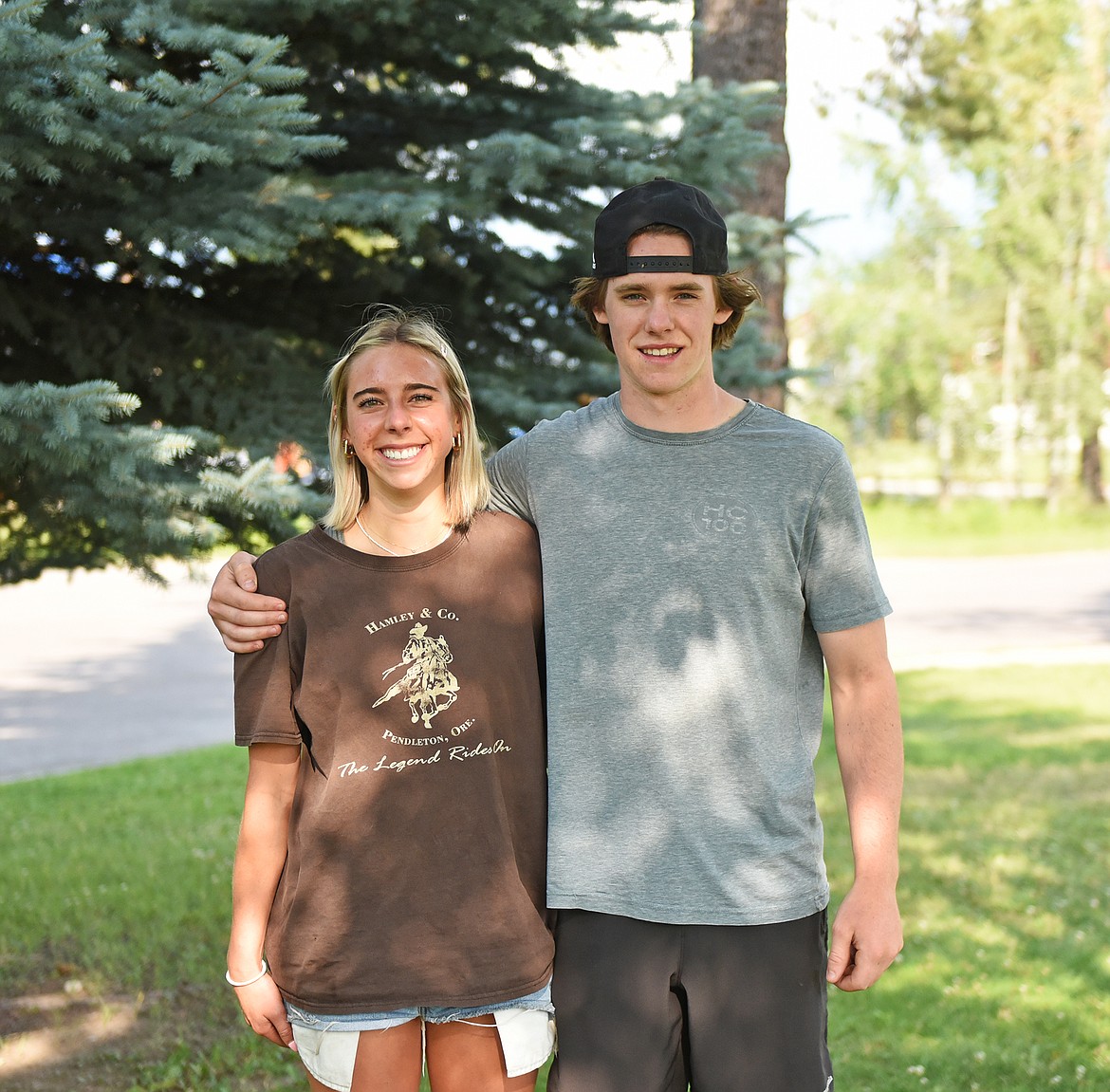 Sister and brother, Maddie and Jack Muhlfeld enjoy summer in Whitefish before she heads to college and he goes to the British Columbia Hockey League. (Julie Engler/Whitefish Pilot)