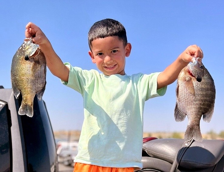 Fishing enthusiasts of all ages have had success in the last week or so on the Potholes Reservoir.