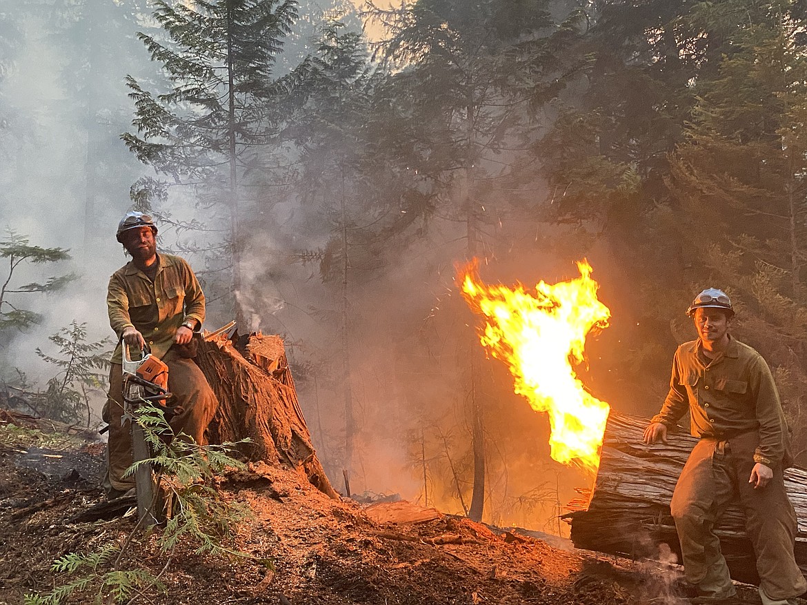 Fire danger throughout much of Idaho is rated as very high to extreme. Above, crews are pictured from the Flathead Interagency Hotshot Crew.