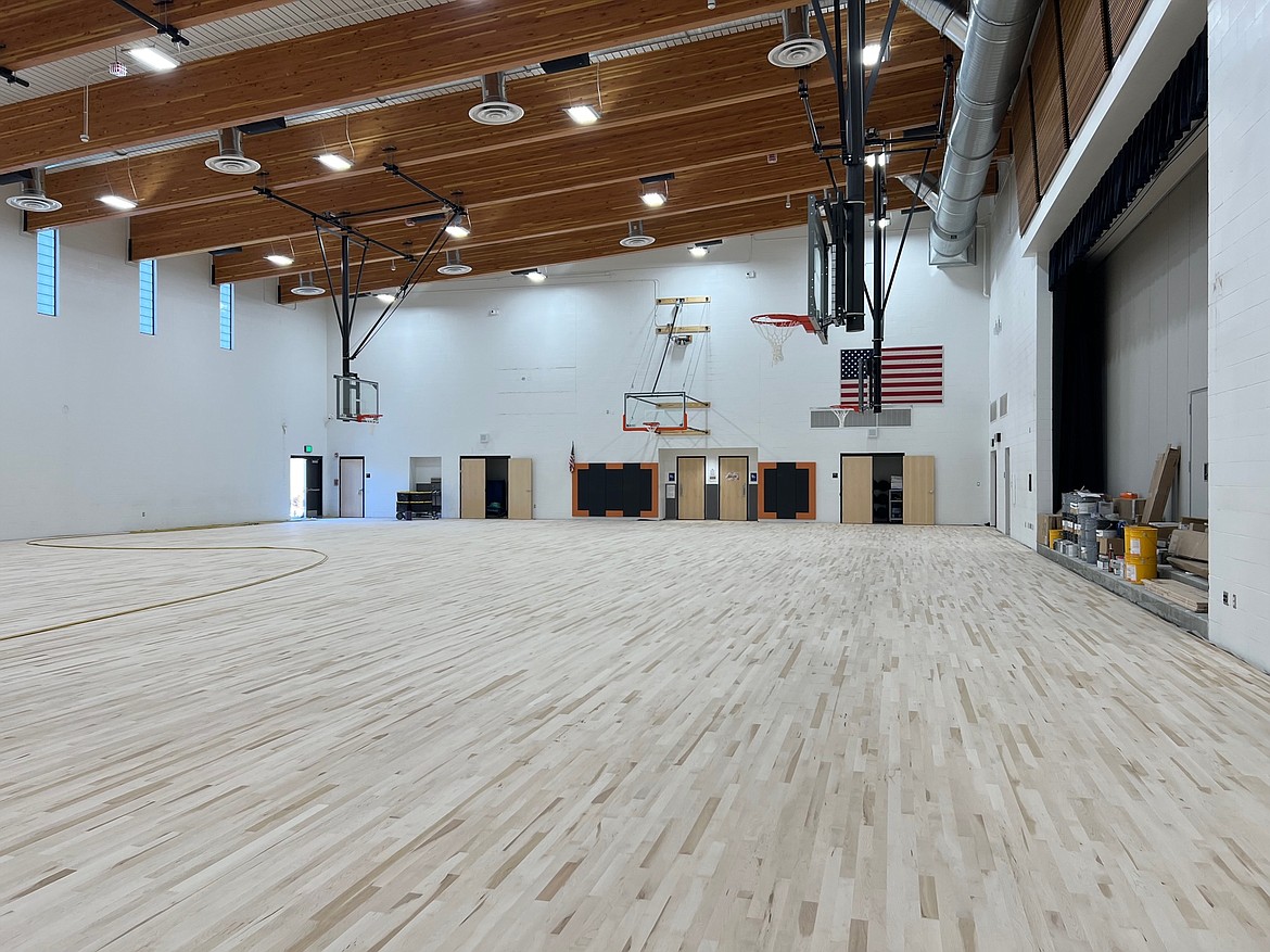 Work is ongoing at the new Ephrata Middle School gymnasium, though much of the building is complete. According to the school district, base capacity for the gym will be 788 people, with additional on-floor seating bringing the number closer to 1,100.