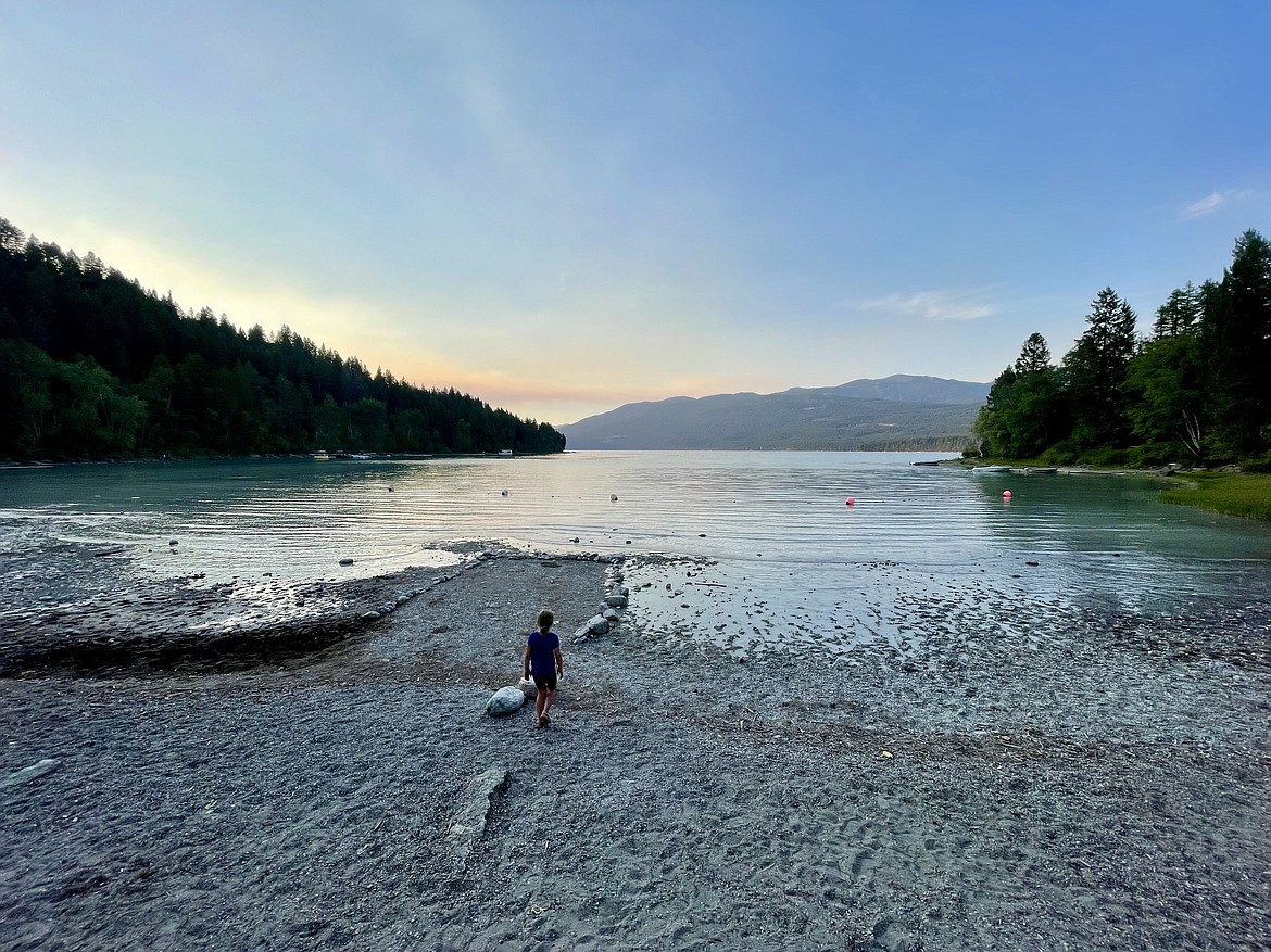 A child plays at Whitefish Lake State Park on Thursday, Aug. 3, 2023. (Matt Baldwin/Daily Inter Lake)