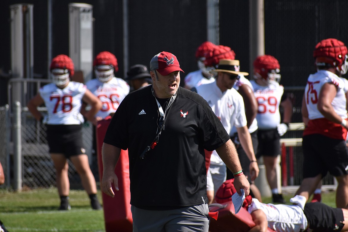 EWU Head Coach Aaron Best said that “close to” 90 of the team’s 110 players were present over the summer.