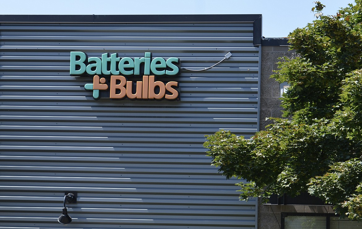 The storefront sign for Batteries Plus on Canfield Avenue. Most incandescent bulbs will no longer be sold for household use, thanks to a set of Department of Energy rules that went into effect Aug. 1.