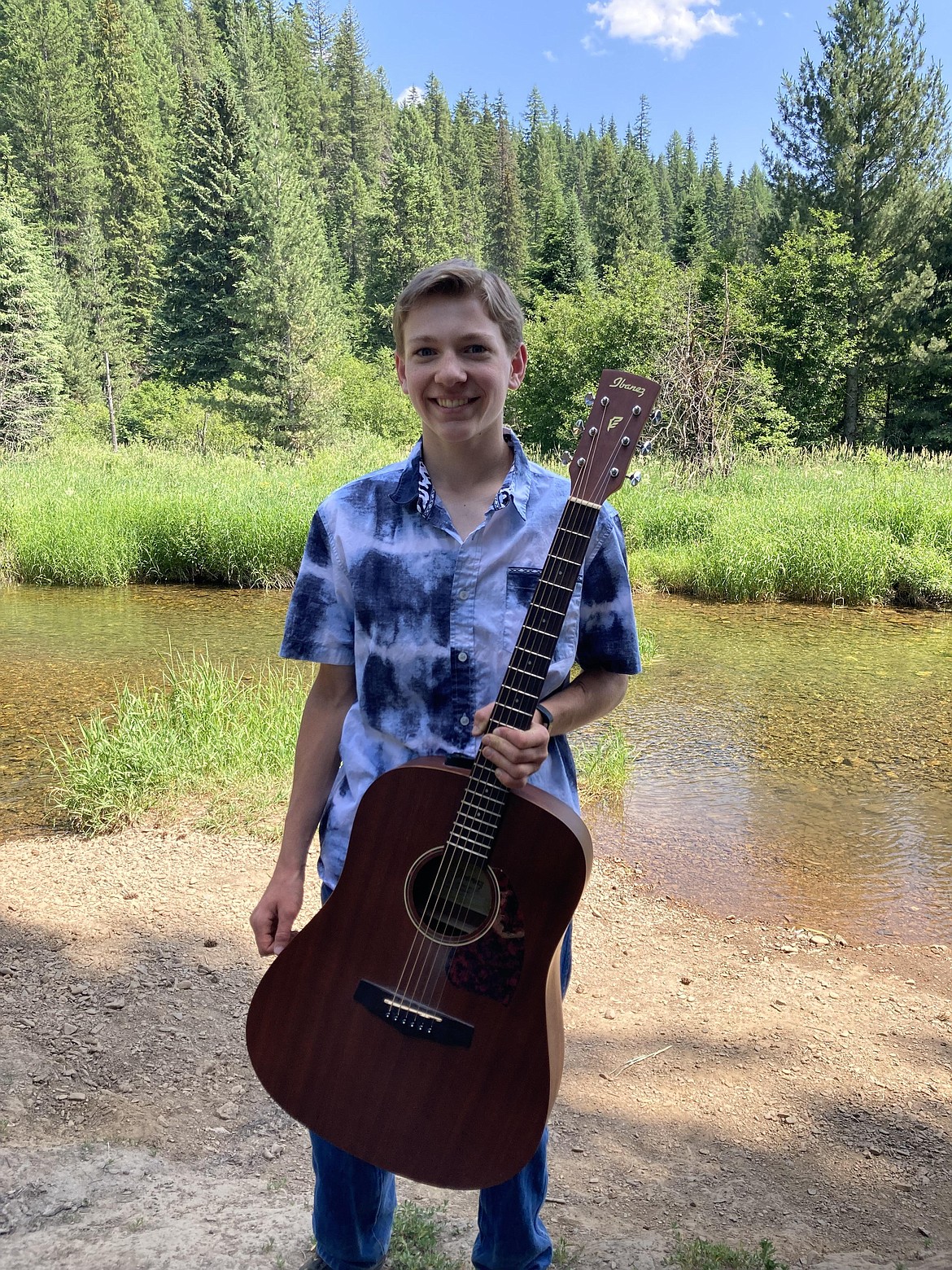 Porter Combs loves to play guitar and sing, which he hopes to make a career of someday.