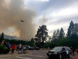 Fire near Q'emiln Park: Evacuations underway
