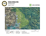 Ridge Creek Fire: GET READY notification for residents