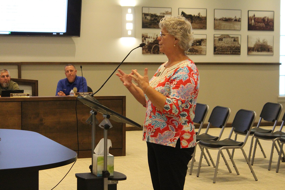 Harriet Weber attended the Aug. 1 Quincy City Council meeting to thank the city for its support for the Quincy Valley Historical Society and Museum in person.