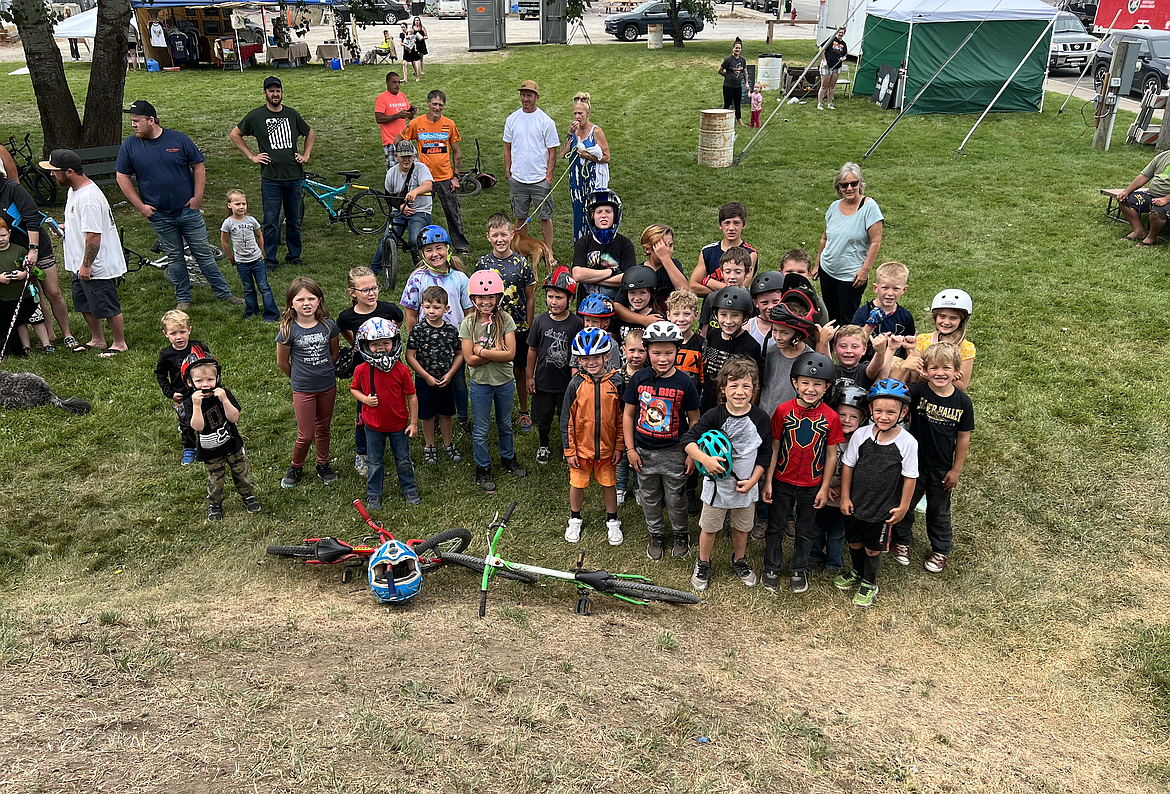 All of the racers during the Pinehurst Days BMX races had to participate in the pre-race riders meeting to go over the rules for the competition.
