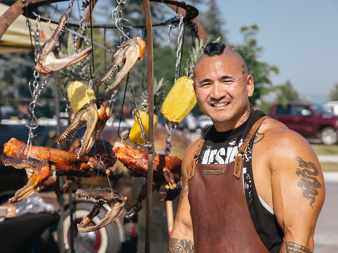 Stephen Kina started 406 BBQ in 2021 after being inspired by his father’s own career as a chef. (Photo courtesy of Aaron Sharp/406 BBQ)