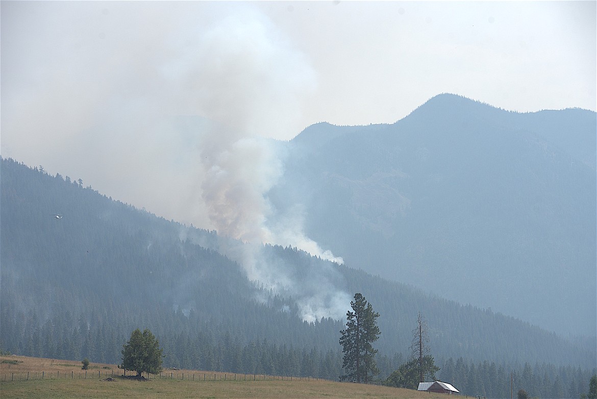 The Big Knife Fire near Arlee had consumed around 5,000 acres by Tuesday. (Max Dupras/Leader)