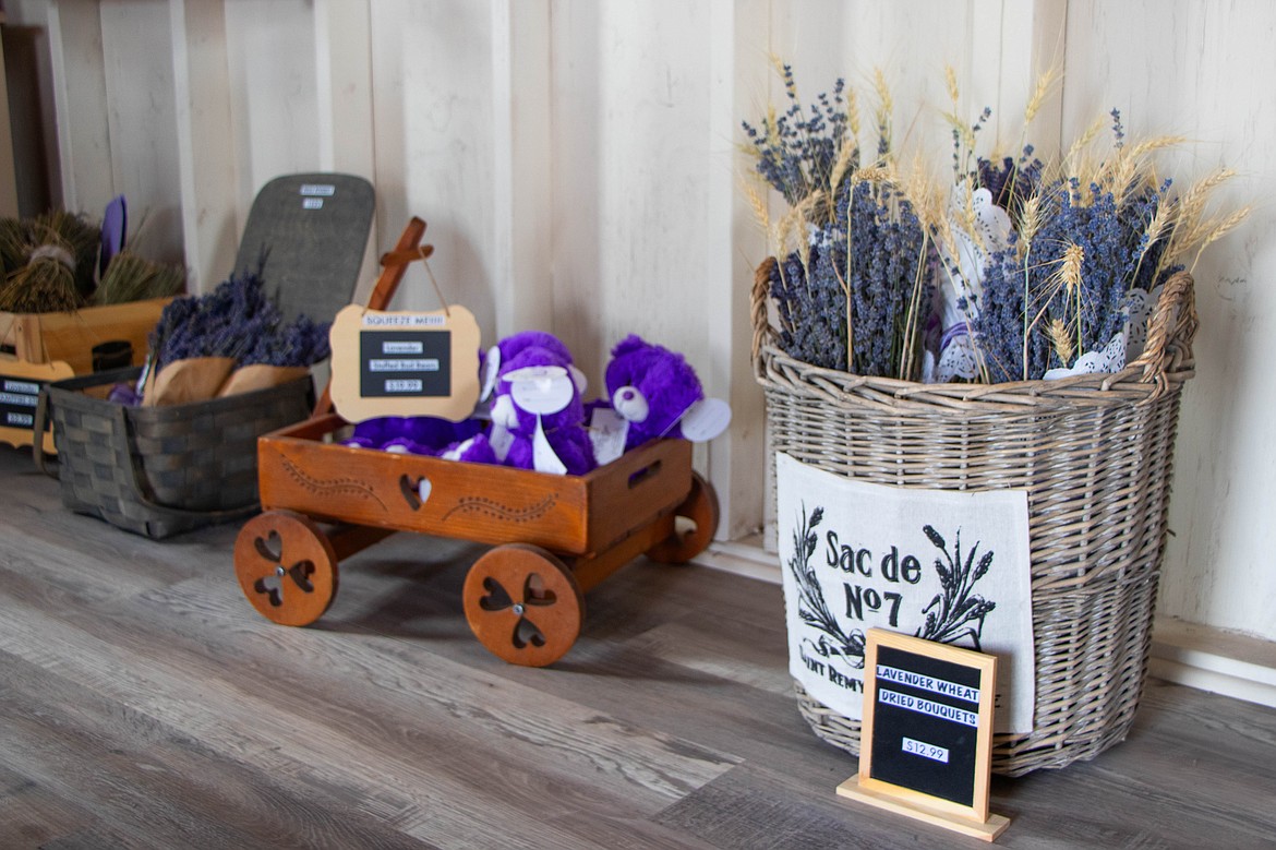 Dried bouquets of lavender are available at Longview Lavender Farms. (Kate Heston/Daily Inter Lake)