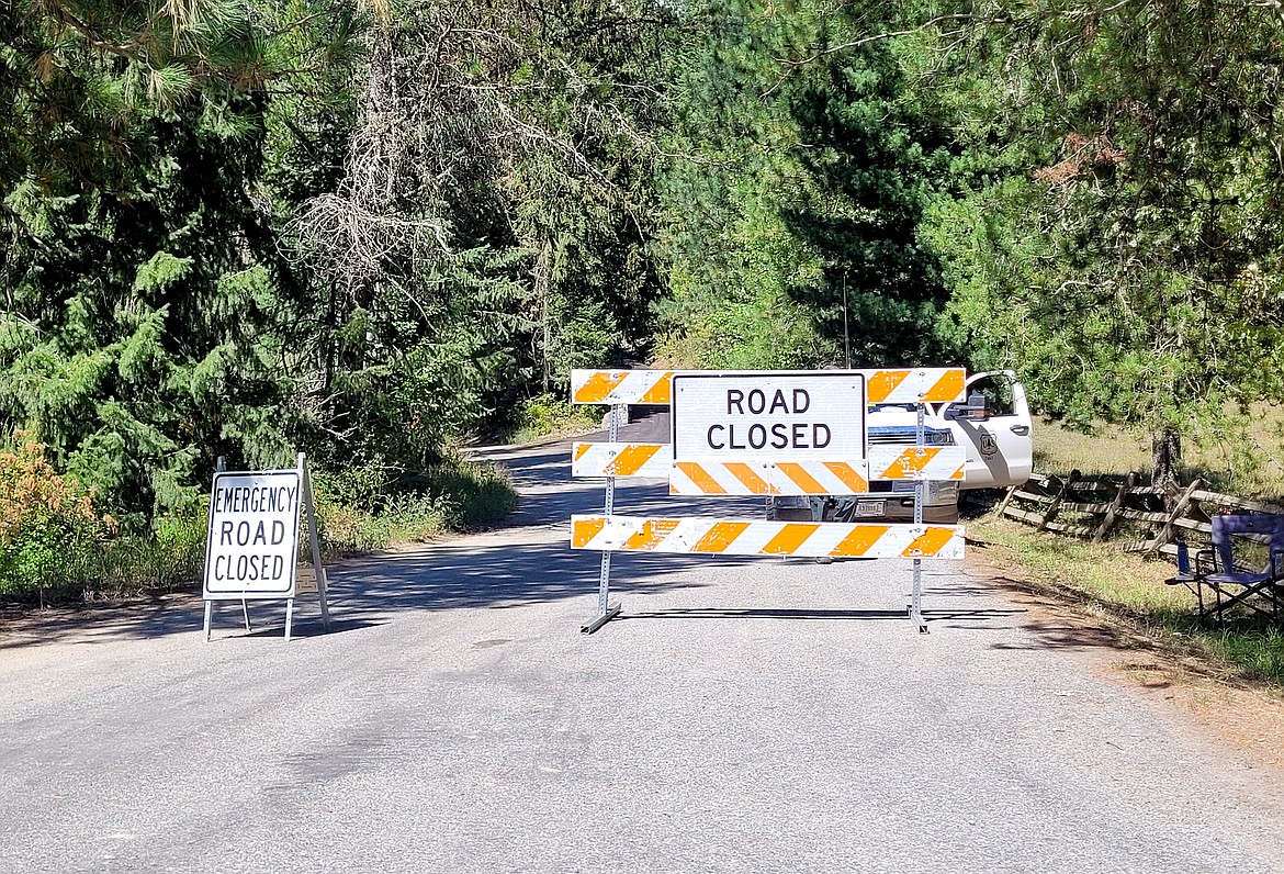 No access is allowed beyond Triangle 7 and Hayden Creek roads.