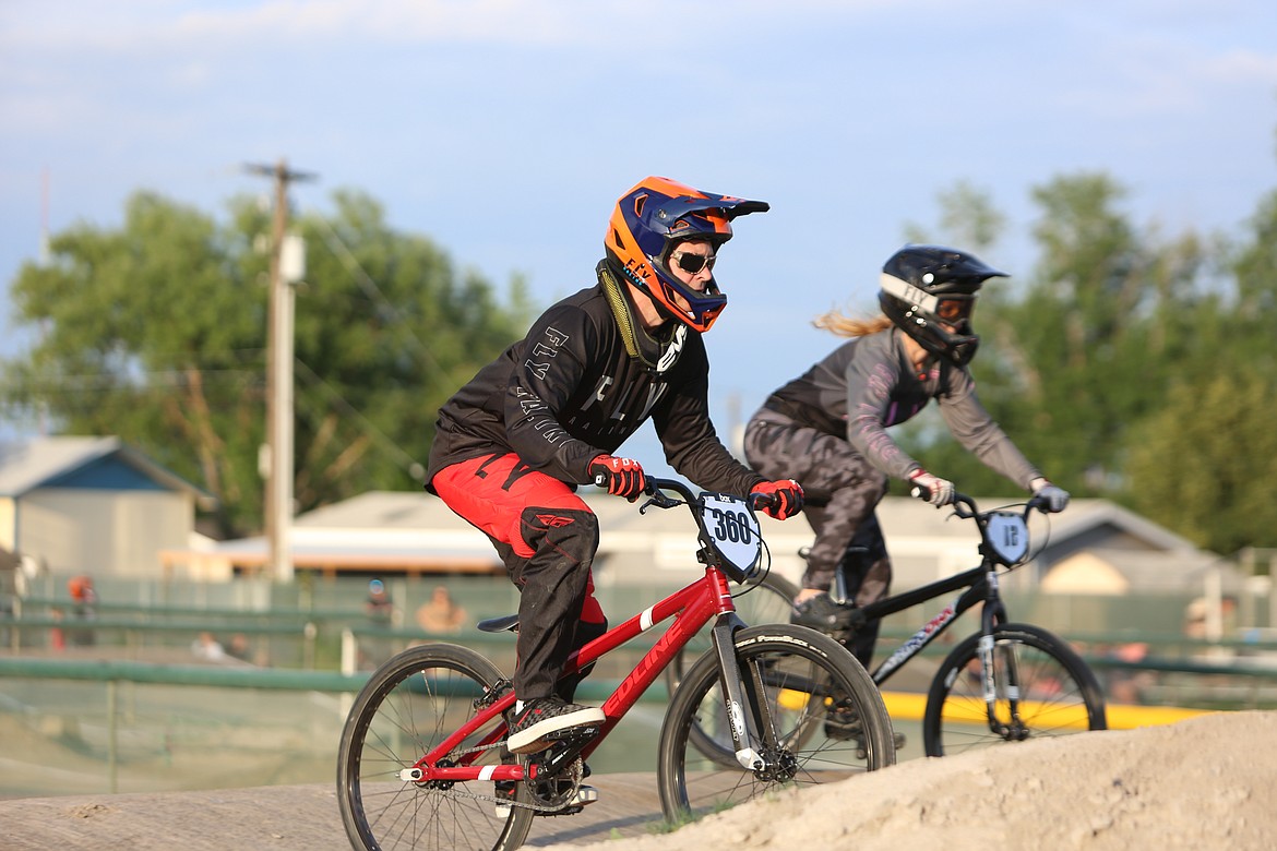 BMX riders took to the Larson BMX Track on Friday nights throughout the summer for single-point races.