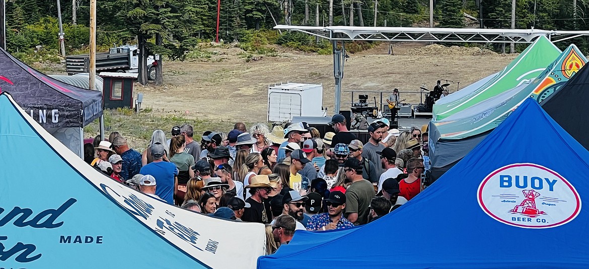 To say the beer garden area at Brewsfest was packed, may be an understatement.