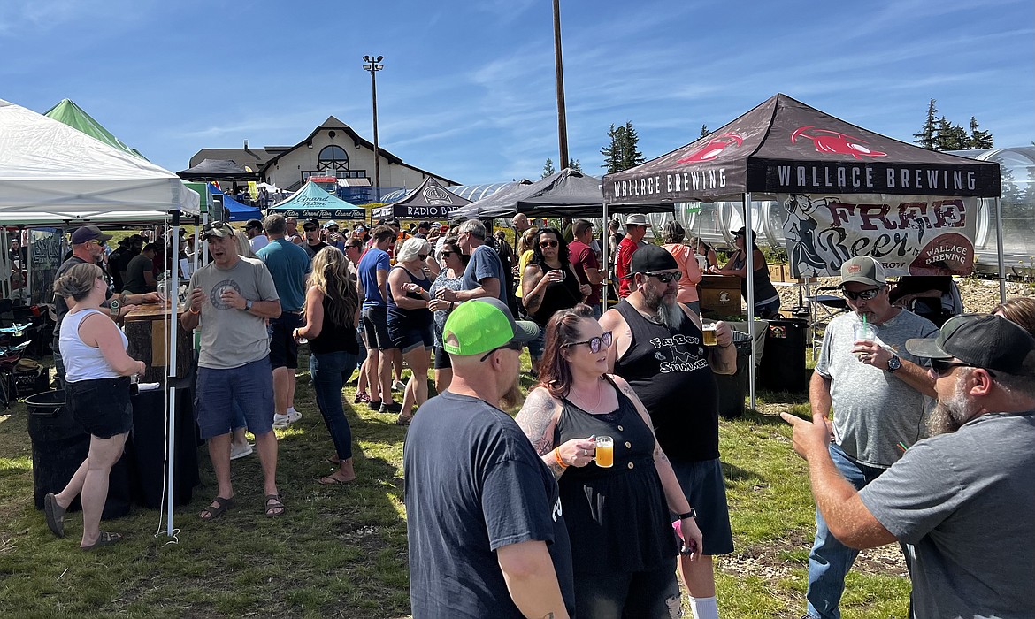 As the live music got going, people made their way out of the beer garden and down toward the stage on Silver Mountain.