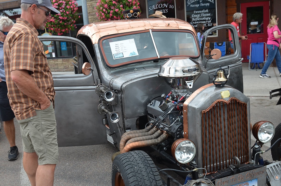 Greg Greene's ’39 Chevy Rat Rod was a fan favorite at Saturday's Cruisin' by the Bay car show. (Kristi Niemeyer/Leader)