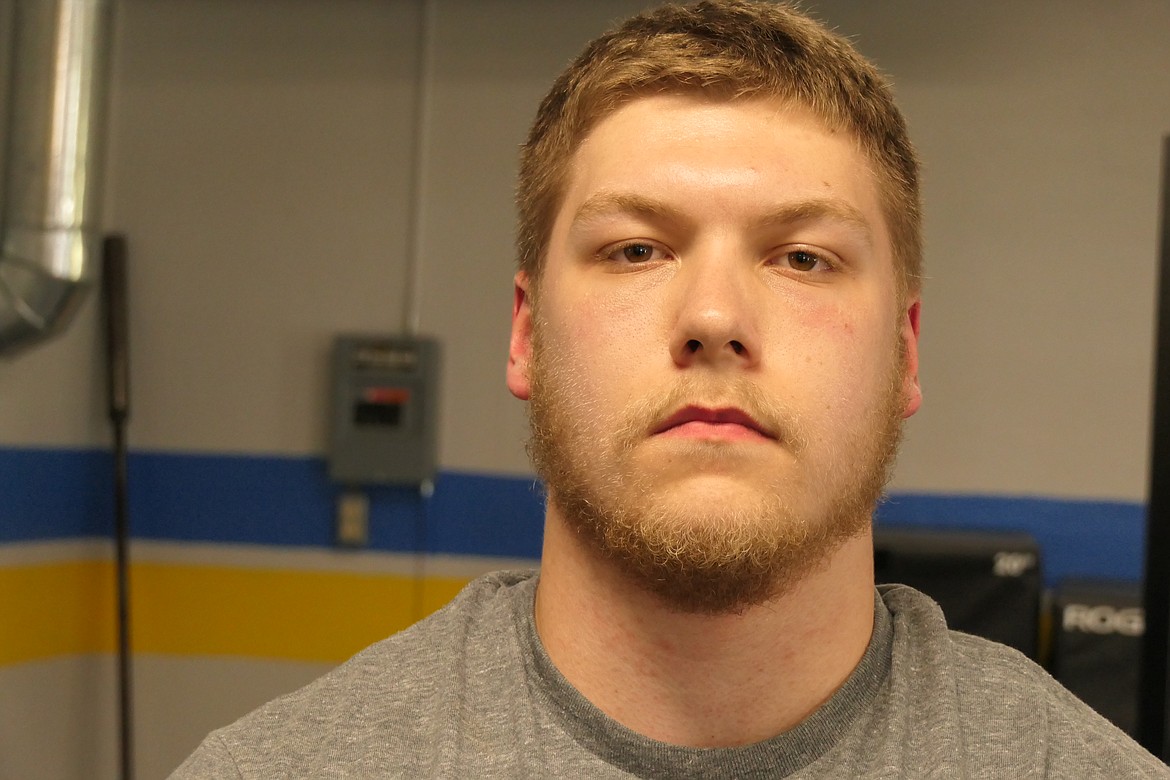 Senior lineman Hayden Hanks, a recent signee to play football next year at Boise State University, is expected to anchor the Blue Hawks offensive line as they prepare for their season opener August 25 in T Falls.  (Chuck Bandel/VP-MI)