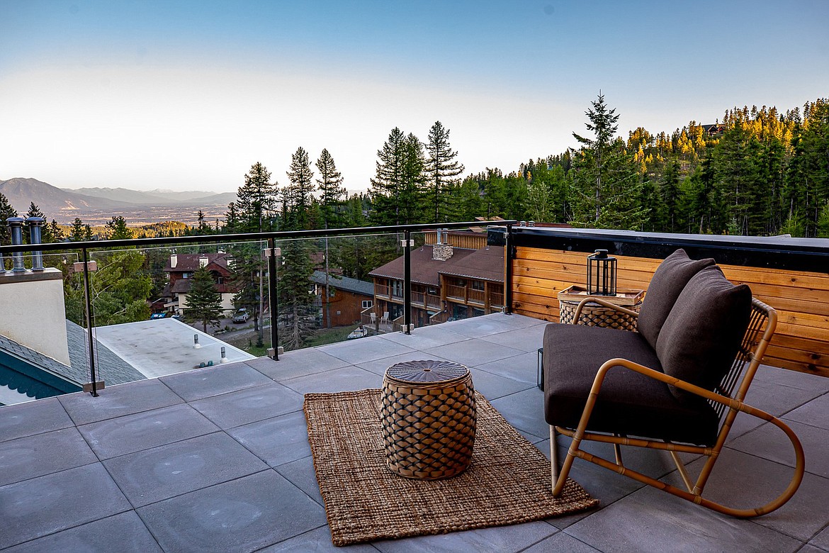 The rooftop deck of Will and Amanda Edson's latest project on Big Mountain. (Provided photo)