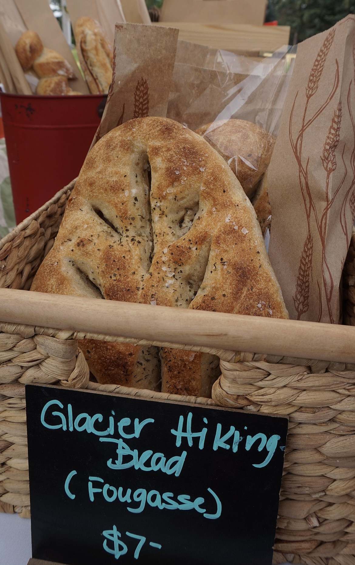 Flathead Bread sells its Glacier Hiking Bread, which is a fougasse or a French-style flatbread. (Summer Zalesky/Daily Inter Lake)