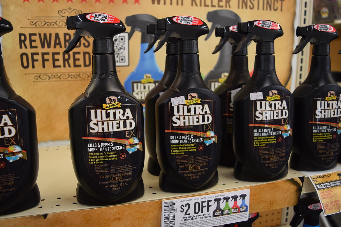 Animal husbandry takes a little effort sometimes and a spray bottle filled with fly repellant that contains sunscreen can not only kill or keep away biting insects, but can also help keep animals from getting sunburnt.