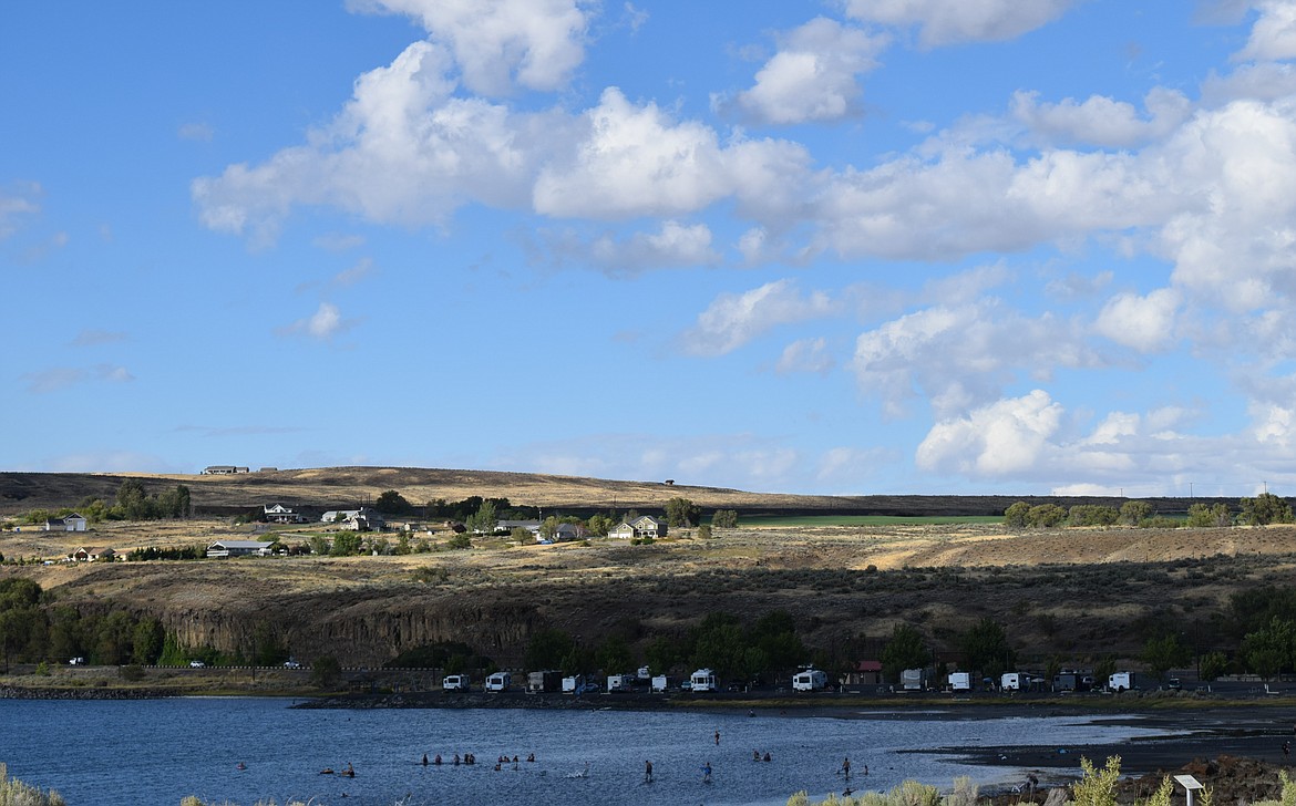 The south end of Soap Lake, the subject of the Soap Lake Conservancy and the Confederated Tribes of the Colville Reservation’s application for Outstanding Resource Water status to provide more protections for the lake from pollutants and dilution of the lake’s unique mineralization.