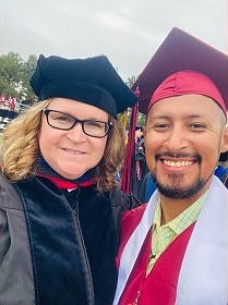 Taralynn Petrites and Ivan Alfaro celebrated Alfaro's graduation in June.