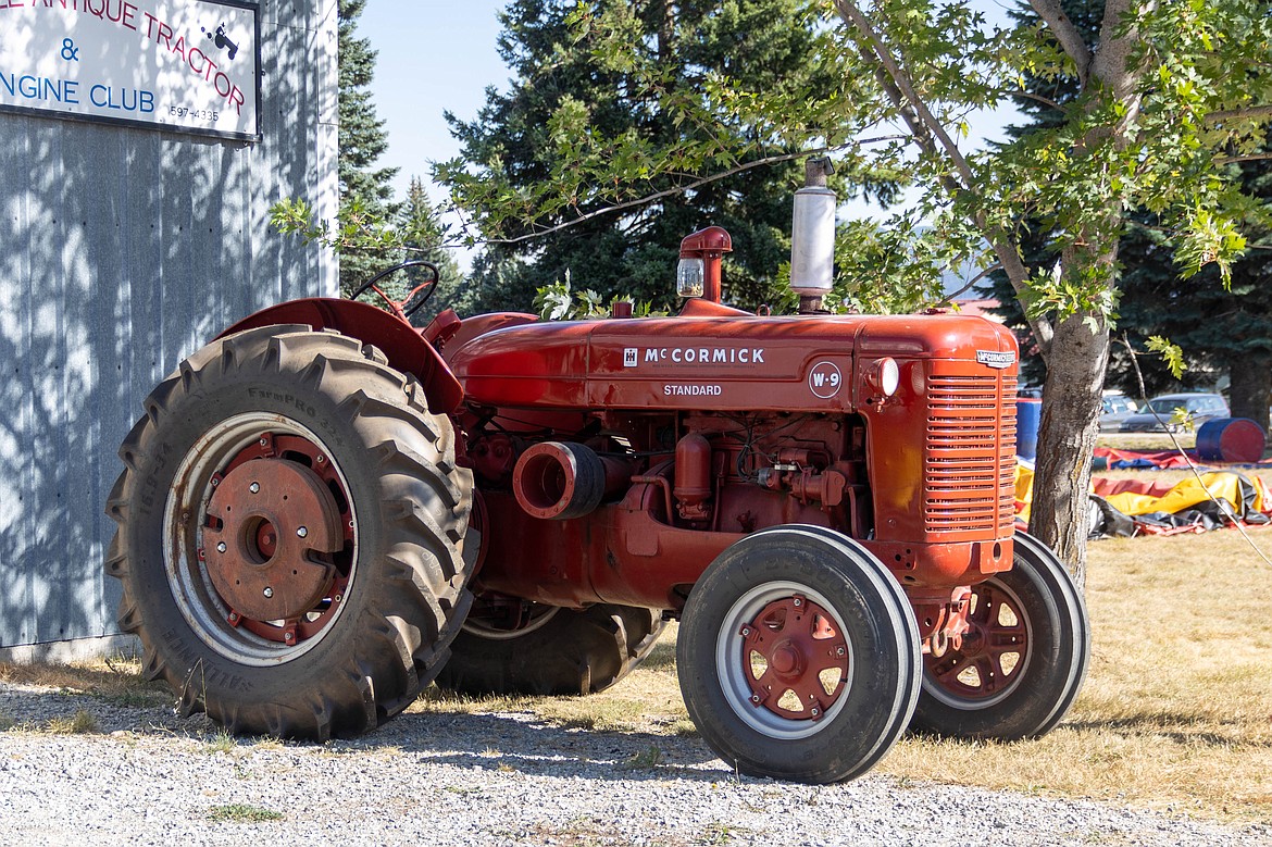An antique tractor is pictured at an exhibit at the Bonner County Fair.
